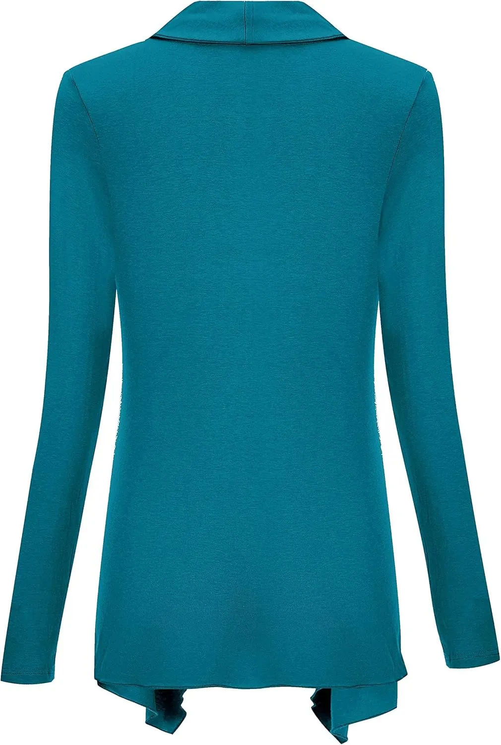 Women Drape Open Front Cardigan Long Sleeve Irregular Hem Cardigans for Women