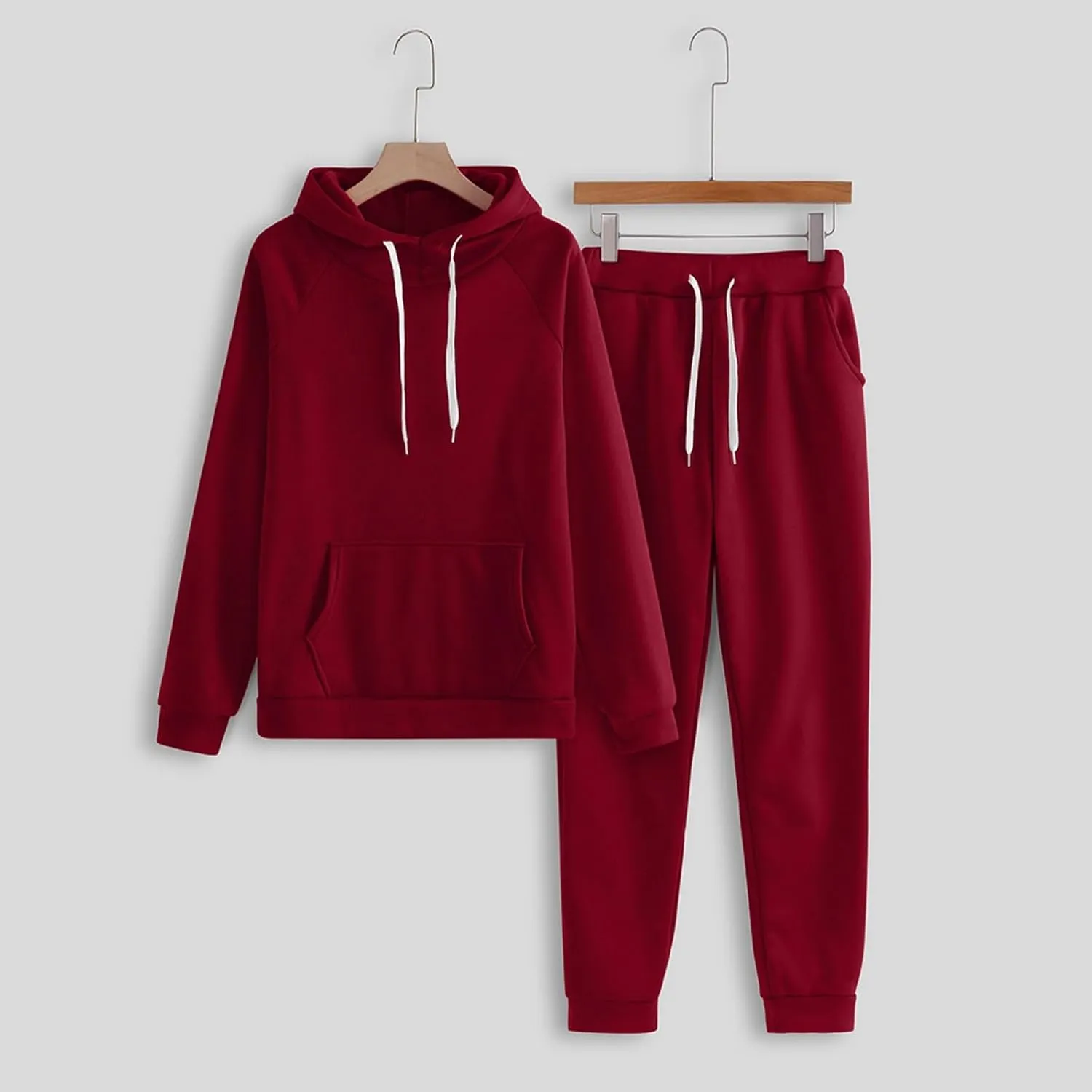 Women's 2 Piece Outfits Lounge Set Long Sleeve Crewneck Workout Sweat Sweatshirt Wide Leg Sweatpant Sweatsuit