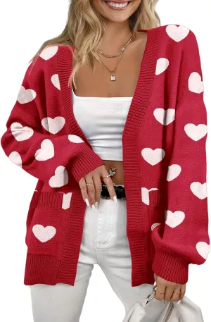 Women's Cardigan Soft Pocketed Long Sleeves Casual Knitted Open Front Cardigans Lightweight Sweaters