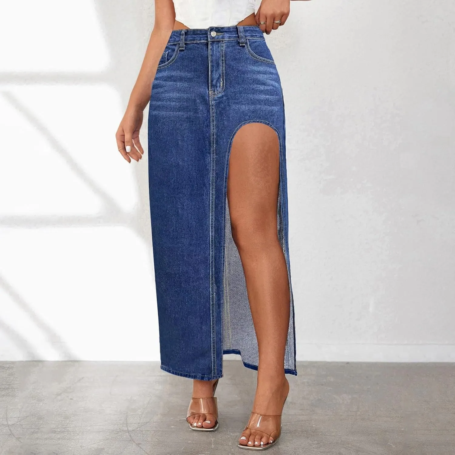 Womens Cotton Linen Summer Floral Palazzo Pants Elastic Waist Wide Leg Loose Fit Palazzo Pants Travel