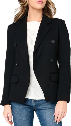 Women's Double Breasted Blazer, Casual Work Wear, Fitted Blazer Jacket Open Front Long Sleeve Suit Jacket