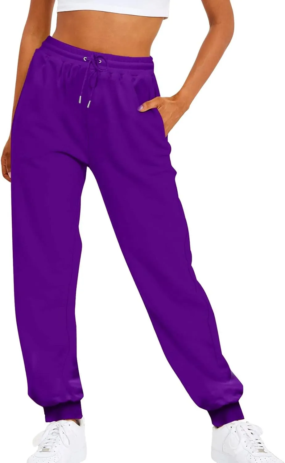 Women's Linen Blend Summer Fashion Palazzo Pants High Waist Wide Leg Plus Size Pant Trousers Beach
