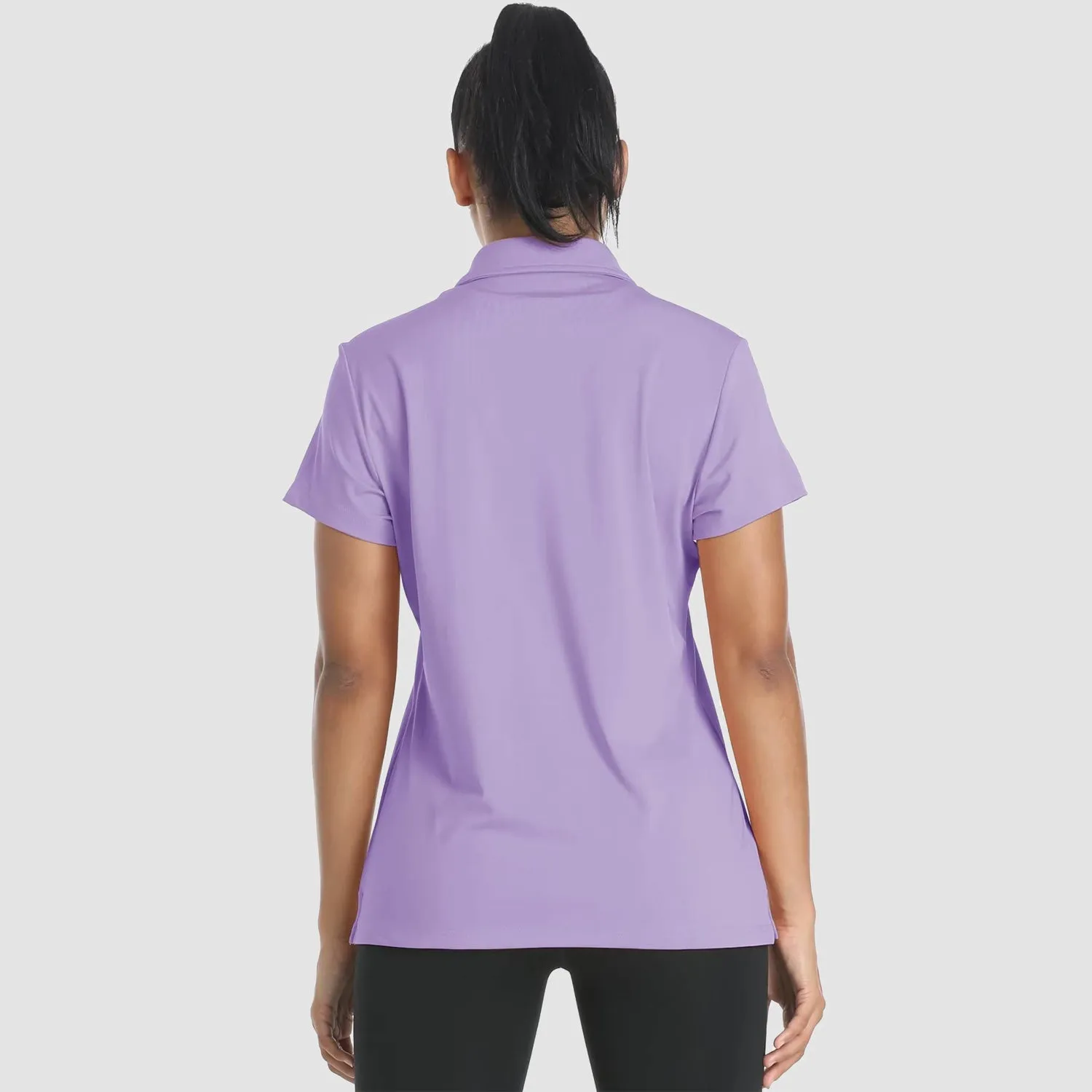 Women's Polo Shirts 4 Buttons Casual T-Shirts Quick Dry Short Sleeve Golf Shirt