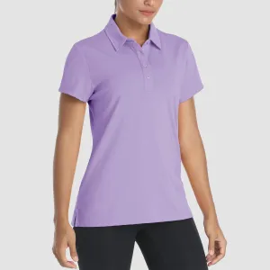 Women's Polo Shirts 4 Buttons Casual T-Shirts Quick Dry Short Sleeve Golf Shirt