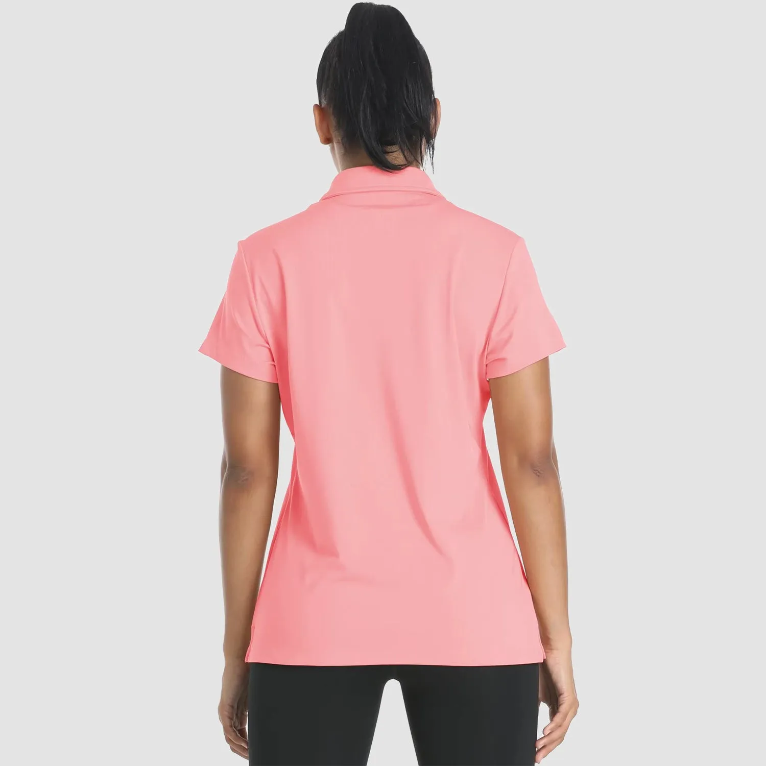 Women's Polo Shirts 4 Buttons Casual T-Shirts Quick Dry Short Sleeve Golf Shirt