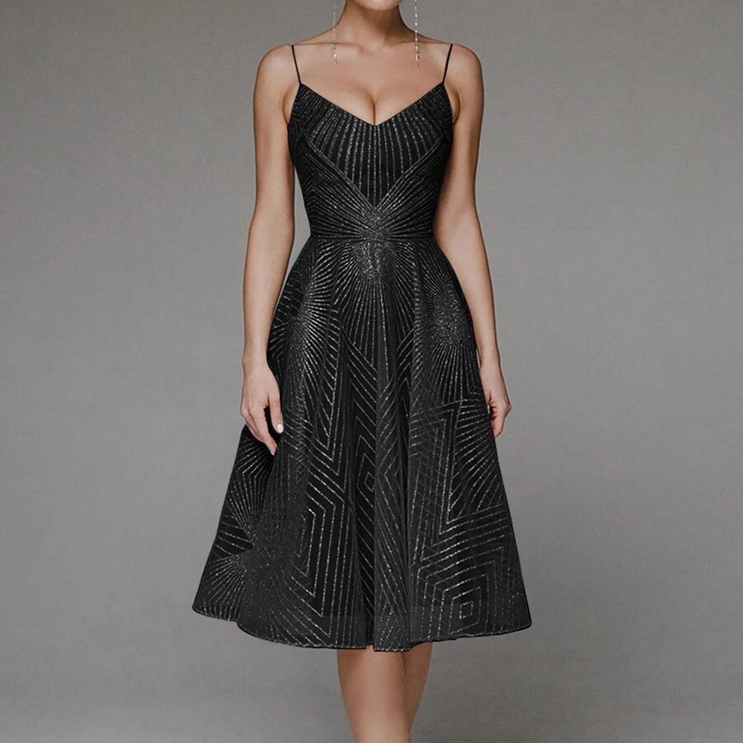 Women's Spaghetti Strap Evening Gowns Dresses Solid Color Tulle Prom Gown Dress Off Shoulder Cocktail Party Dress
