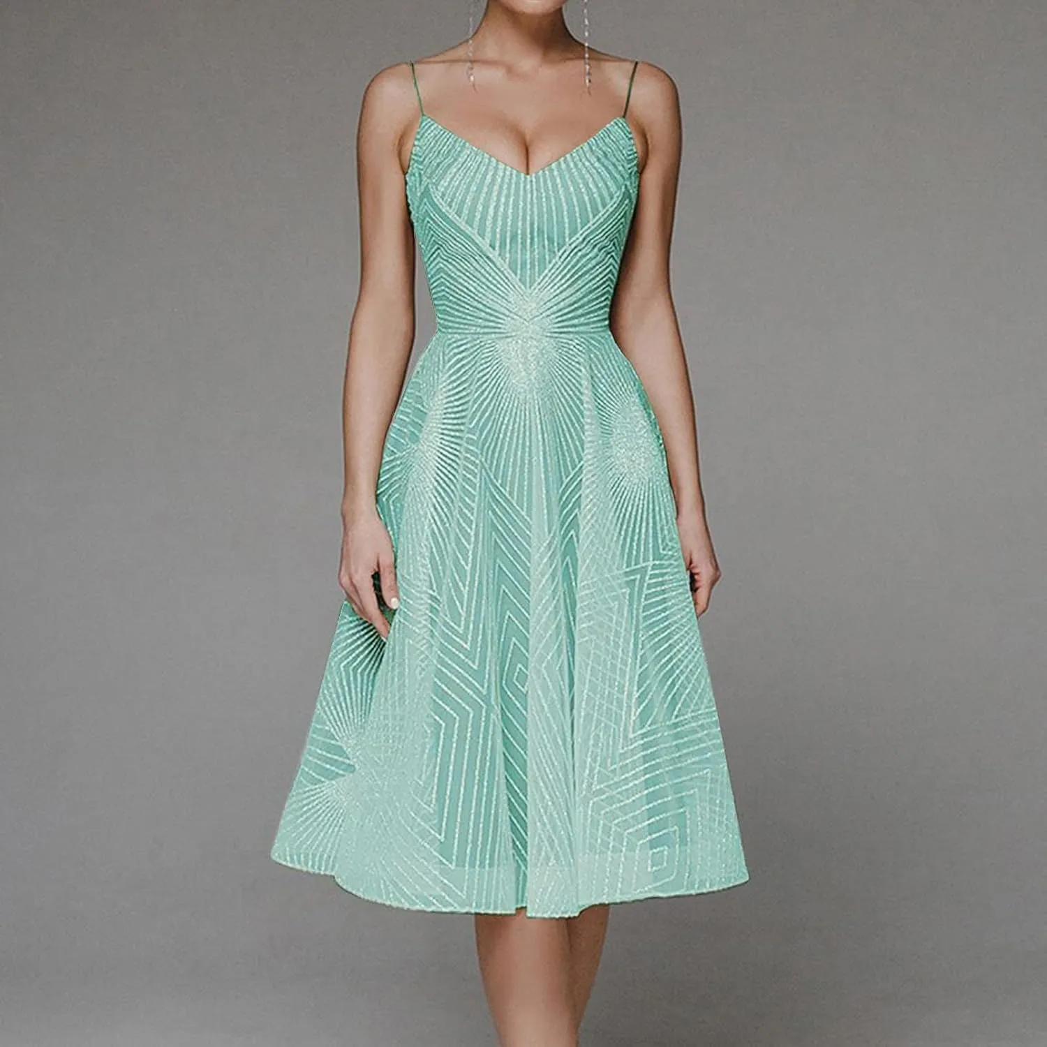 Women's Spaghetti Strap Evening Gowns Dresses Solid Color Tulle Prom Gown Dress Off Shoulder Cocktail Party Dress