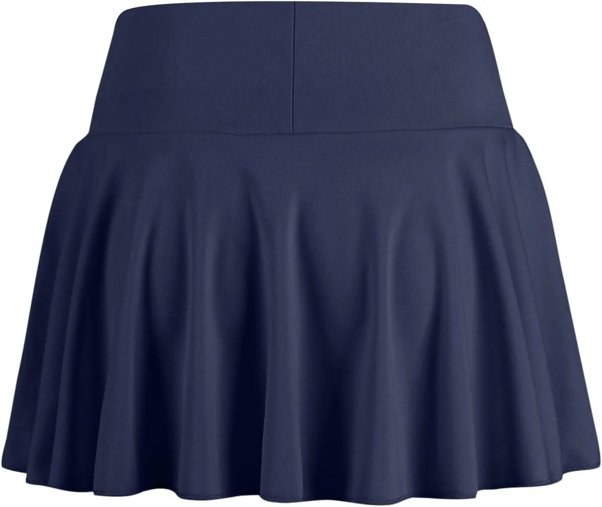 Women's Summer Athletic Loose Trendy Elastic High Waist Solid Color Yoga Fitness Tennis Skirts 2025 Inner Shorts, S-2XL