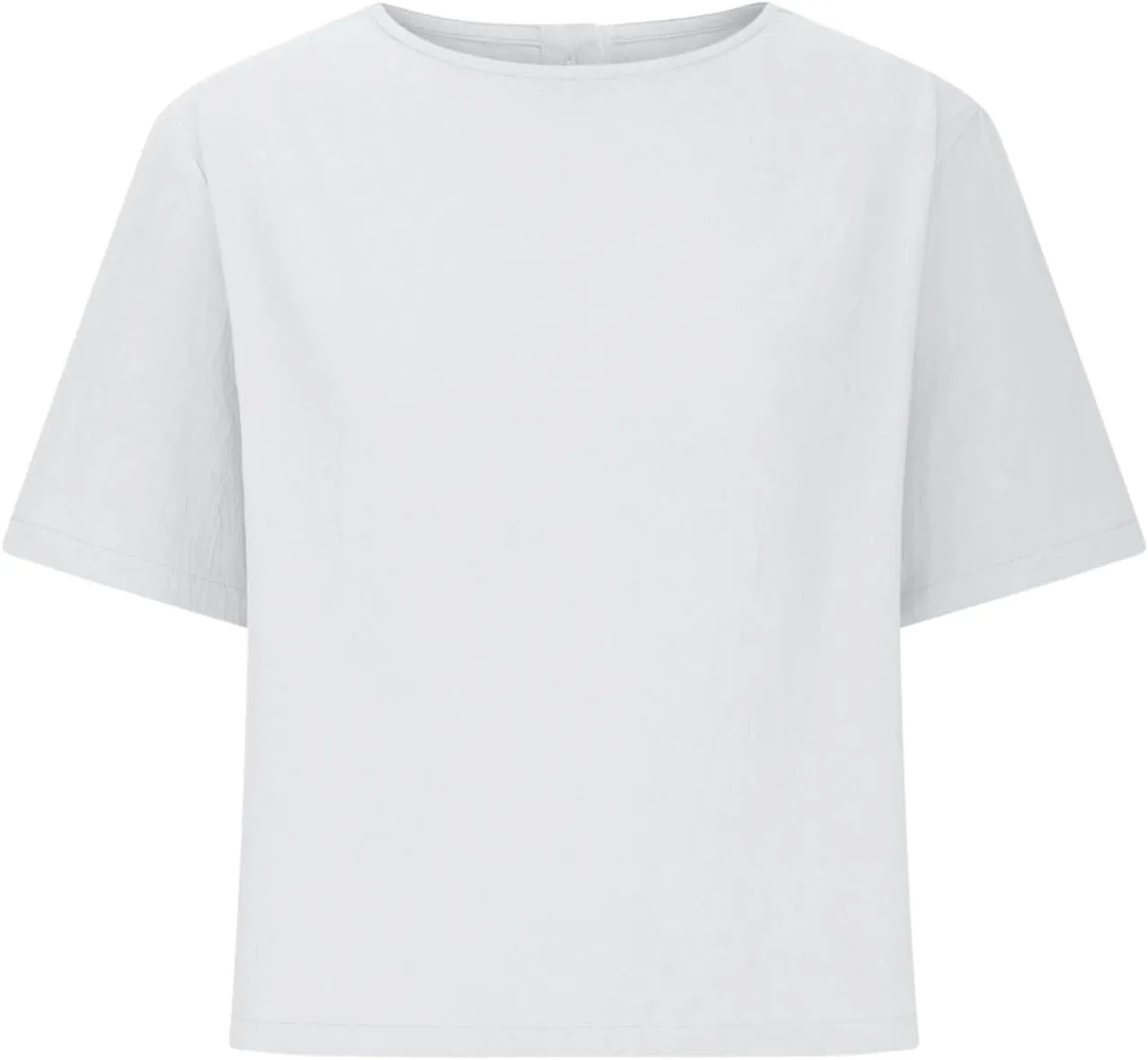 Womens Summer Short Sleeve Crop Tops Dressy Casual Loose Crew Neck T-Shirts Basic Athletic Yoga Running Tees