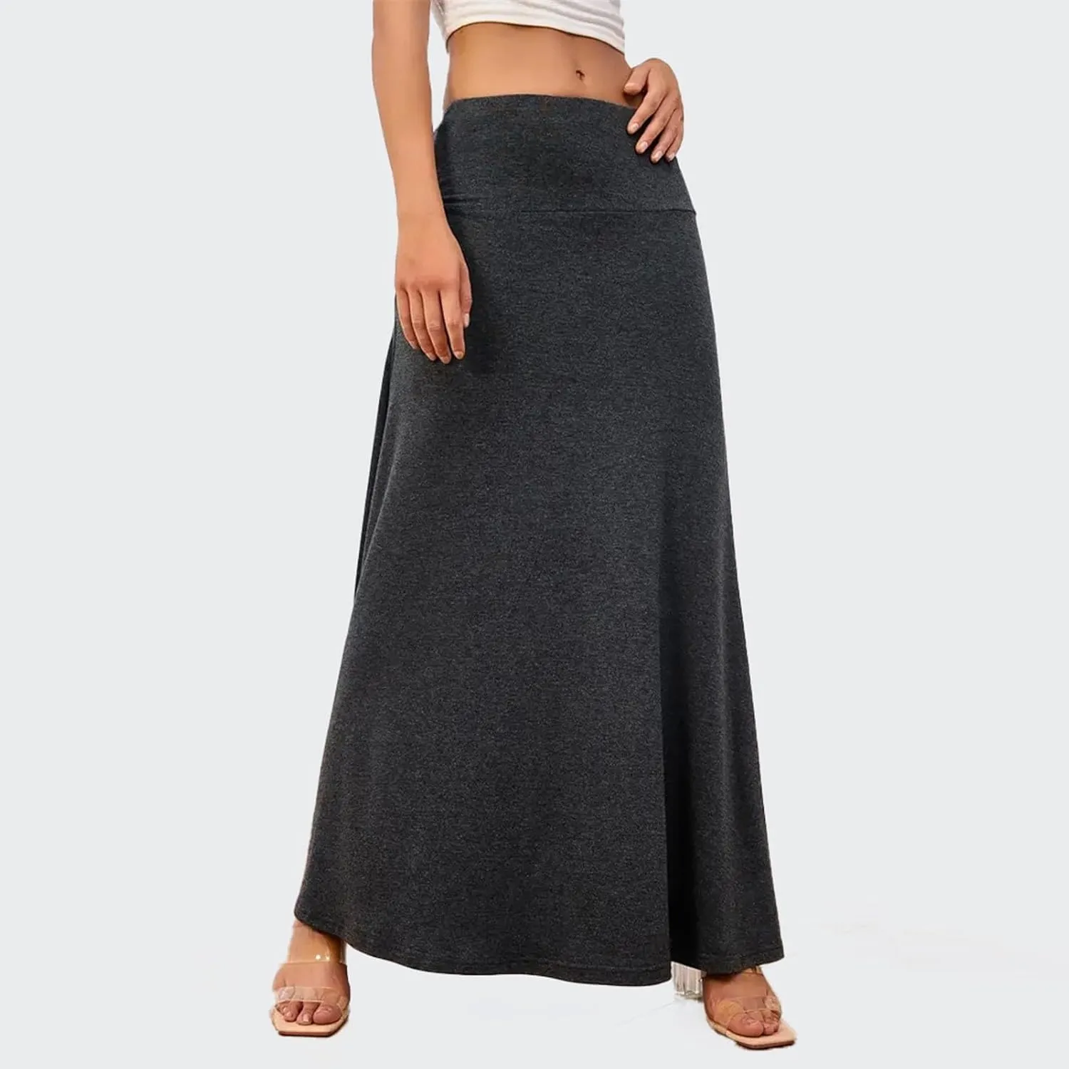 Women's Summer Skirts 2025 Bohemian High Waist Flowy Maxi Skirt A-Line Design