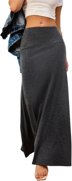 Women's Summer Skirts 2025 Bohemian High Waist Flowy Maxi Skirt A-Line Design