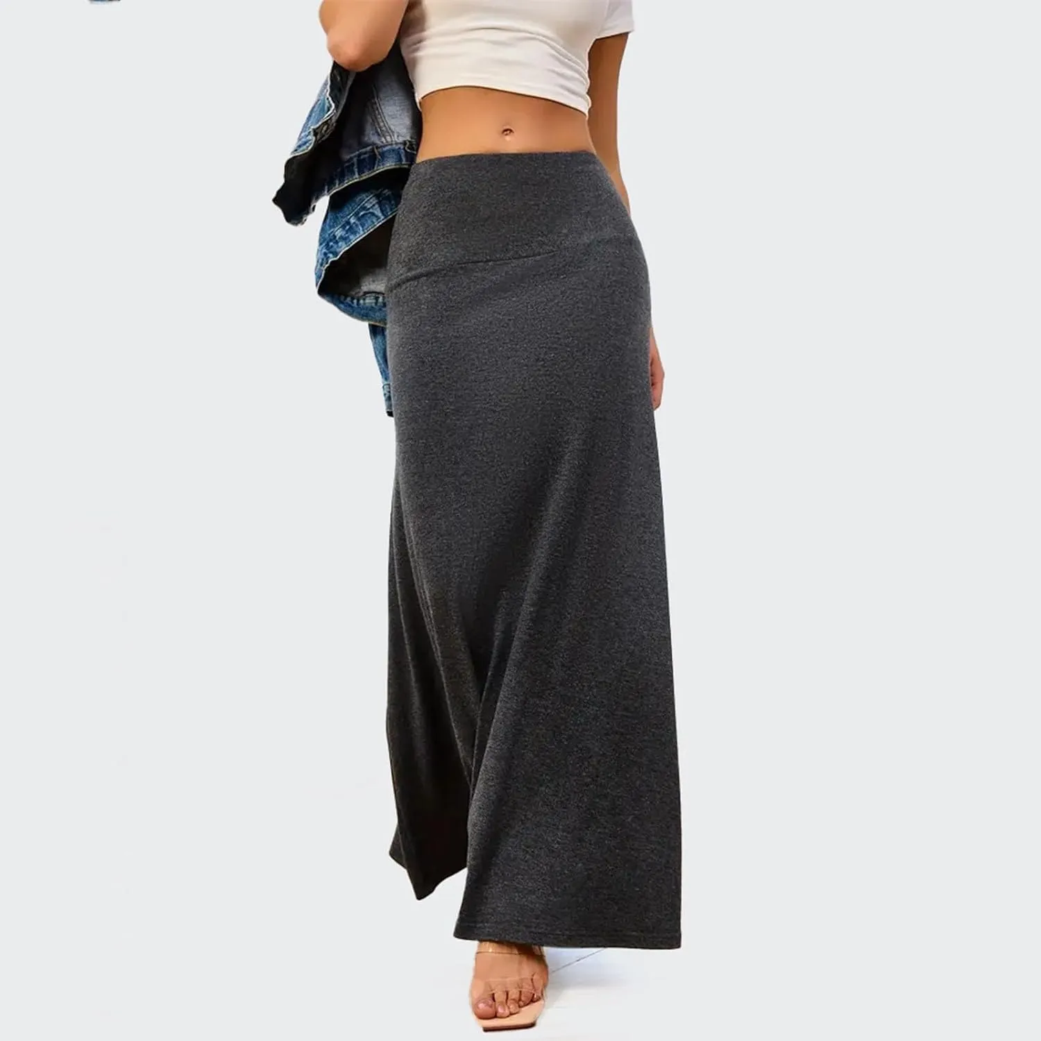 Women's Summer Skirts 2025 Bohemian High Waist Flowy Maxi Skirt A-Line Design