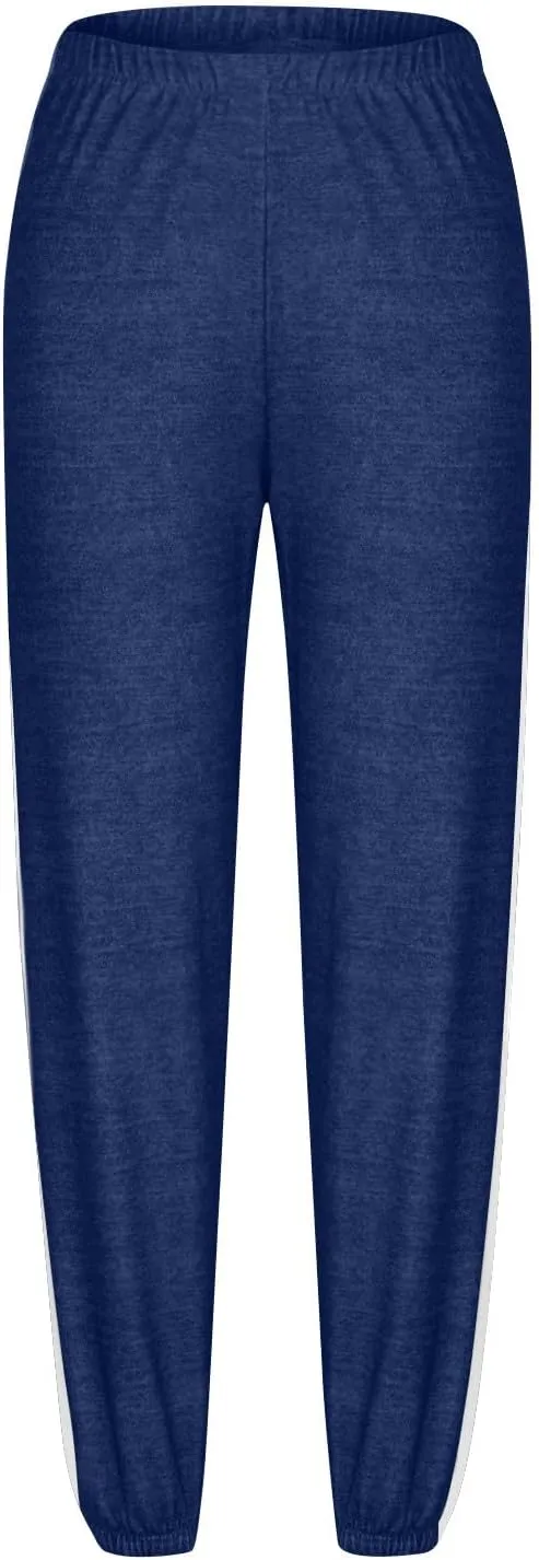 Women's Sweatpants Workout Joggers Elastic High Waisted Pants Hiking Jogging Pants Plus Size Sweatpants with Pockets