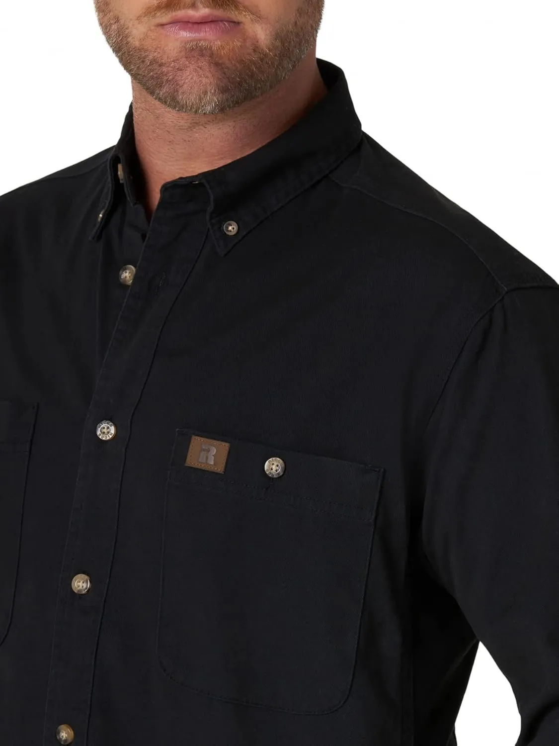 Wrangler Men's Riggs Workwear Logger Twill Long Sleeve Work Shirt