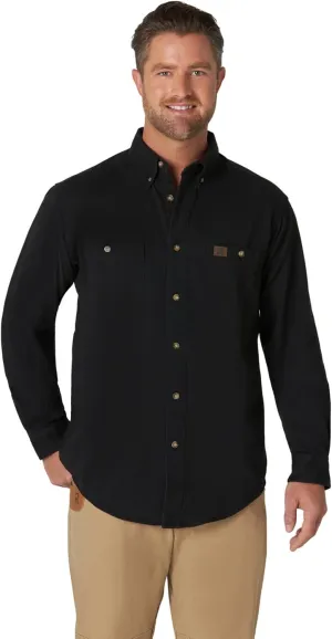 Wrangler Men's Riggs Workwear Logger Twill Long Sleeve Work Shirt