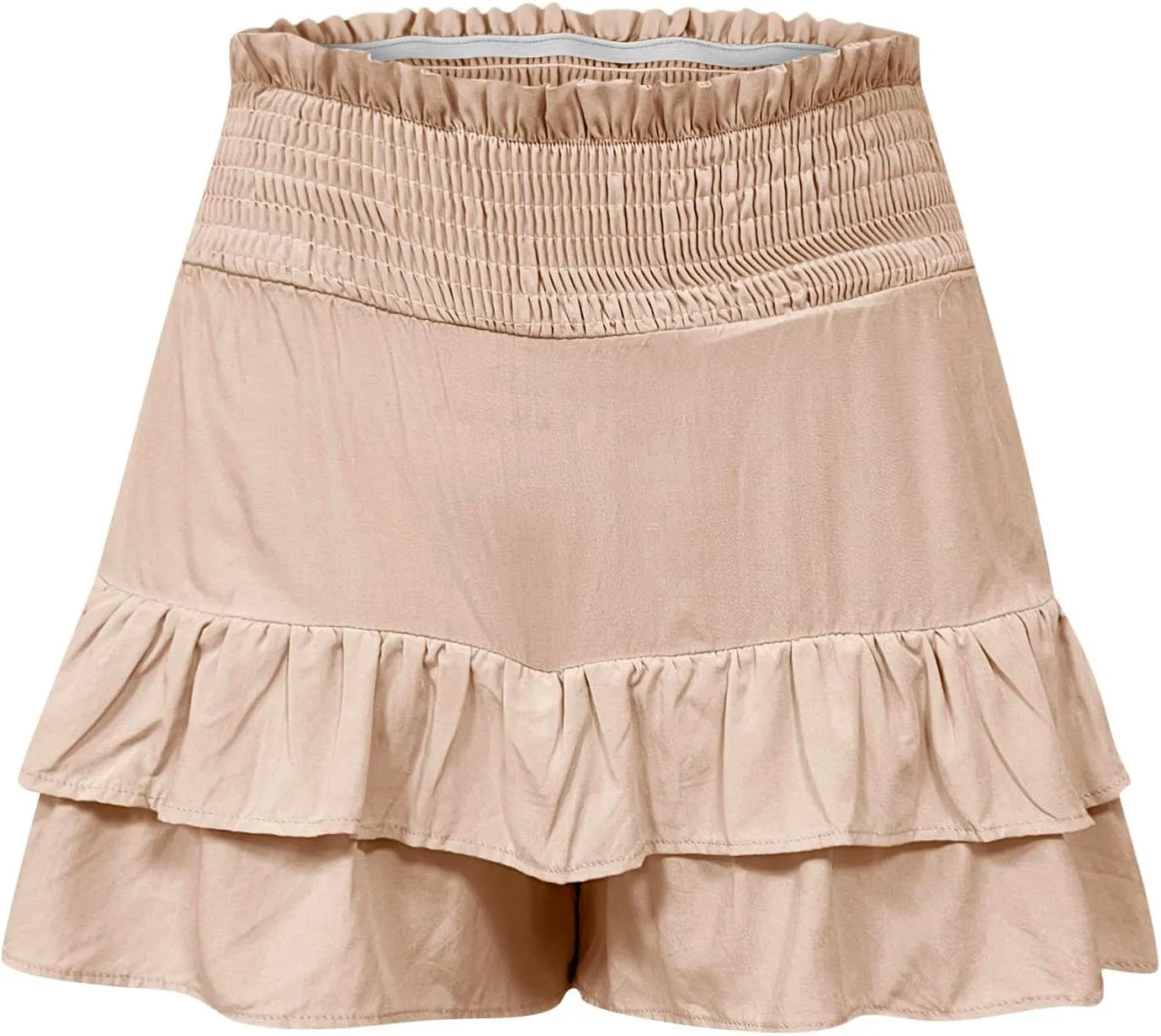 Xiaojmake Tennis Shorts for Women Pleated High Waisted Ruffle Tiered Flowy Short Casual Running Mini Skorts Boho Beach Shorts