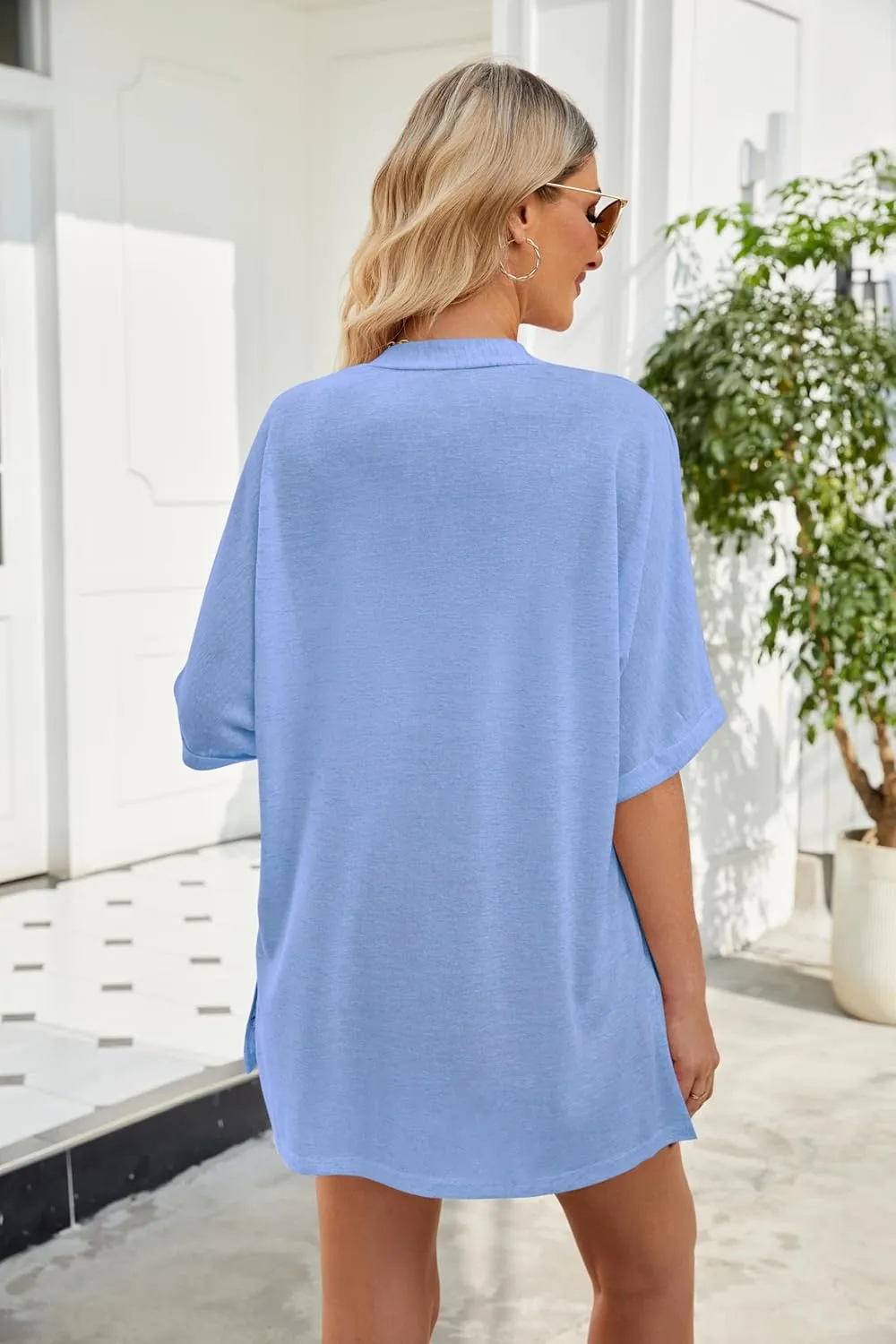 Yekaty Lightweight Cardigans for Women Casual Summer Short Sleeve Cardigan Open Front Beach Coverups 2025