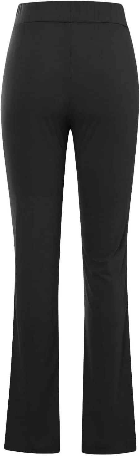 Yoga Flared Pants for Women High Waisted Bootcut Workout Tummy Control Leggings Trendy Stretchy Athletic Trousers